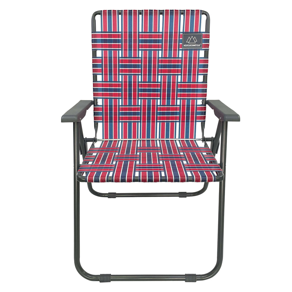 Retro Camp Chair - Red/Blue