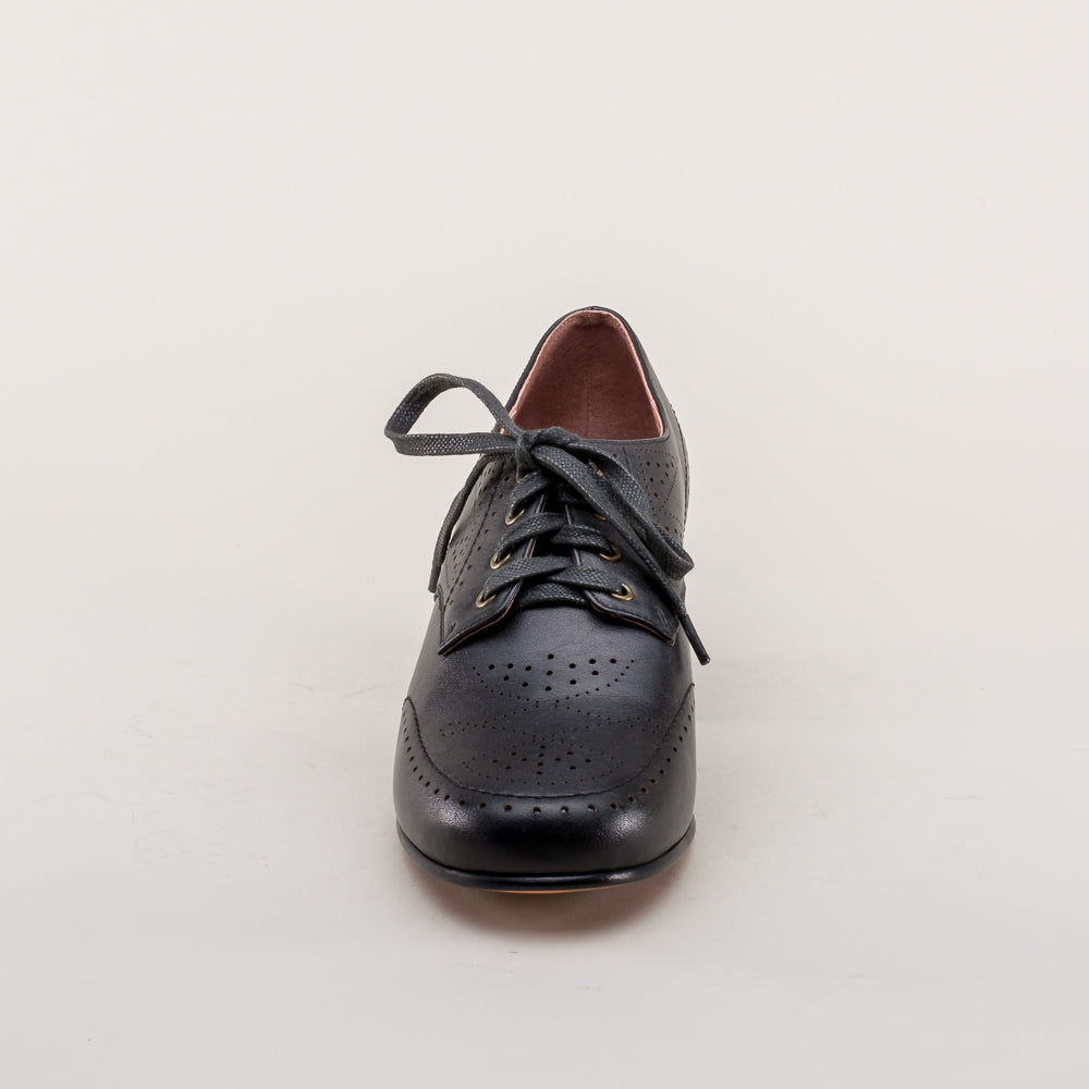Claire 1940s Oxfords (Black)